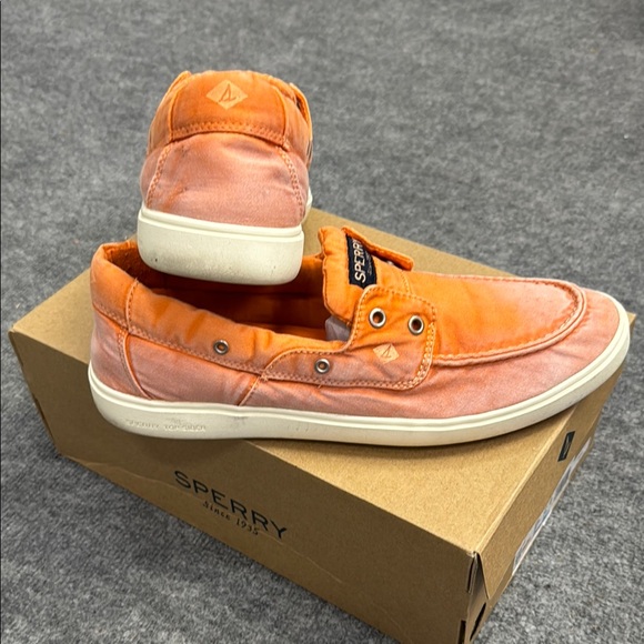 Sperry Orange Men's Outer Banks Topsiders - Picture 3 of 7